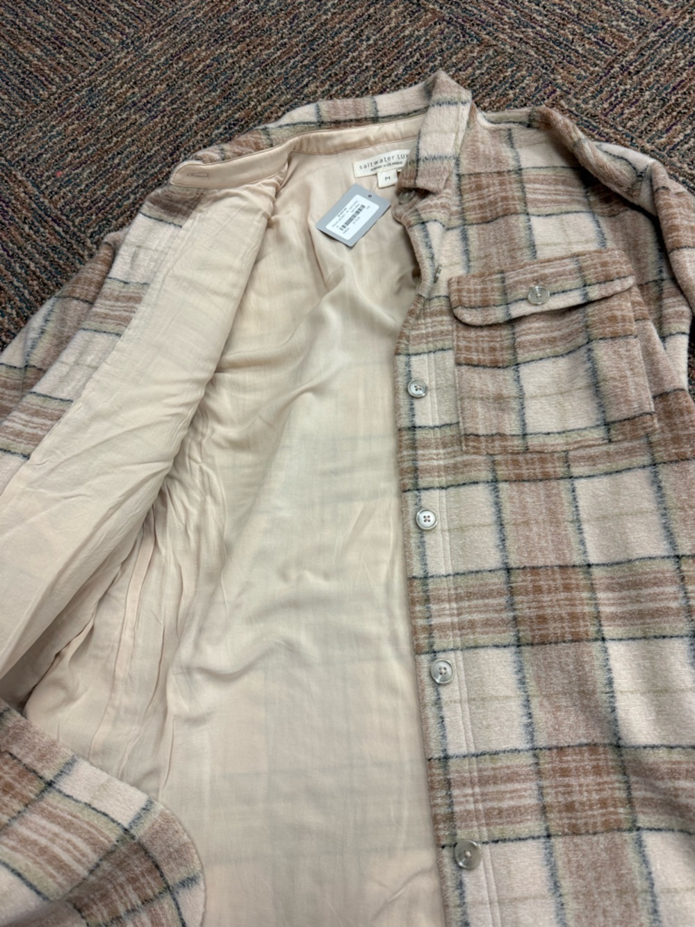 Saltwater Luxe Nolin Plaid Jacket NWT - Picture 7 of 14